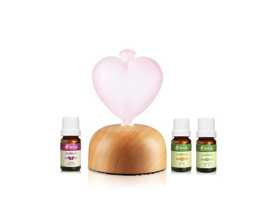 公益合作商品組-心願系列+精油10ml3粉色霧面玻璃