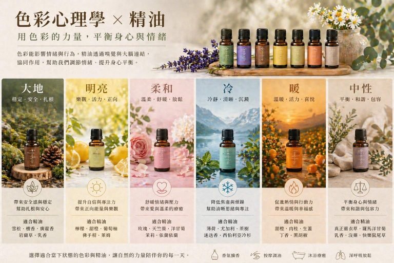 色彩心理學與精油