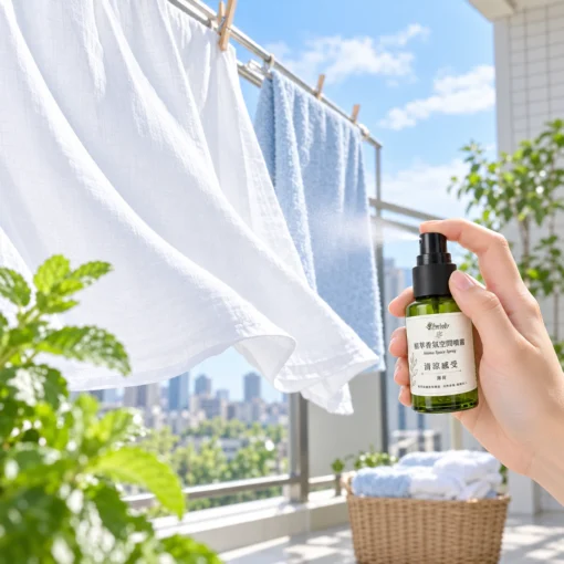 清涼感受・薄荷 情境圖 植萃香氛空間噴霧 清涼感受・薄荷 使用情境