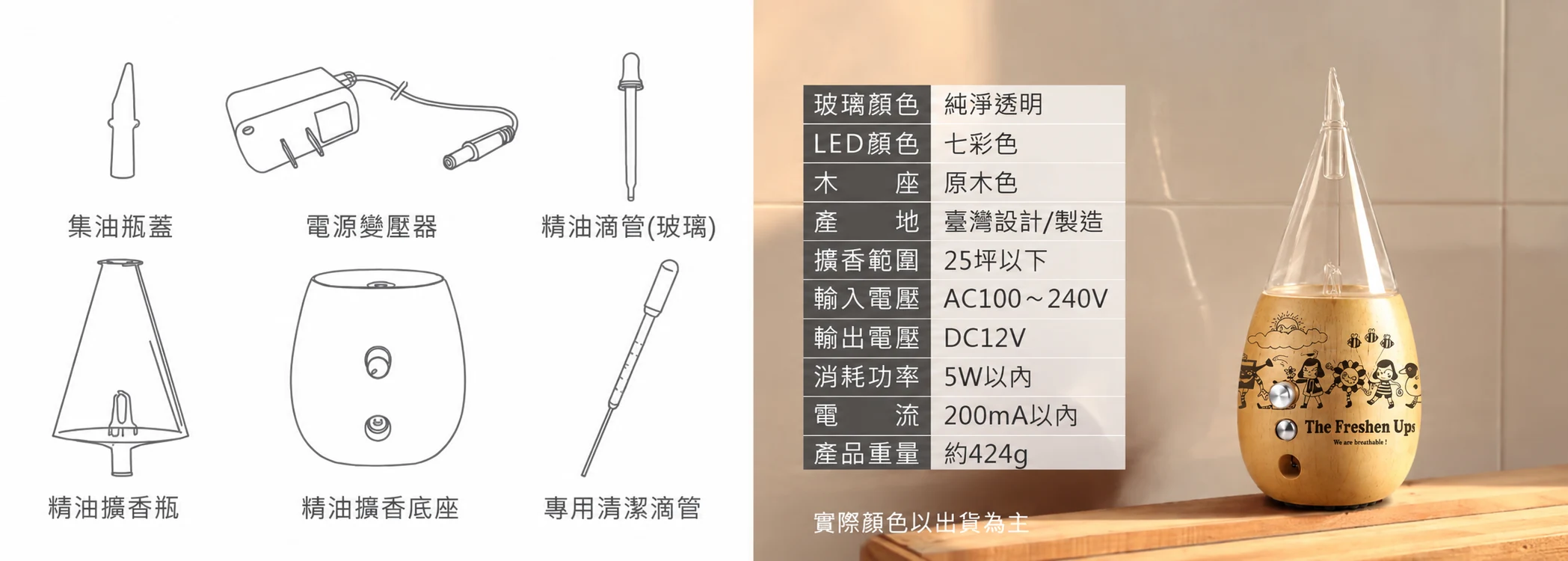 Javier聯名貴族原木精油擴香儀－規格與配件